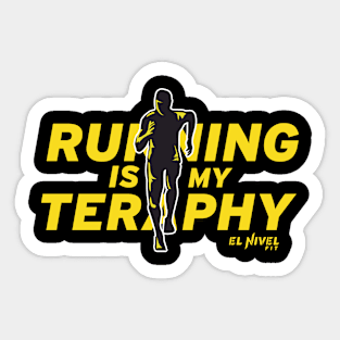 Running is my Teraphy Sticker